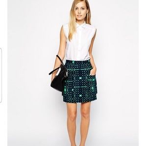 Whistles Kaleidoscope pocket skirt size 0